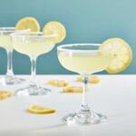 Glasses Set - 6 Count, 7 oz, Clear, Vintage-Inspired - Dishwasher Safe Cocktail Glasses for Parties & Bars - Champagne s for Cocktails & Events