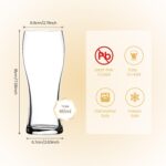 Beer Glasses Set of 4, 15.5 oz Pint Glasses Pilsner Glasses for Father, Beer Mug Gifts for Men