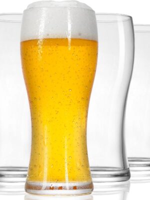 Beer Glasses Set of 4, 15.5 oz Pint Glasses Pilsner Glasses for Father, Beer Mug Gifts for Men